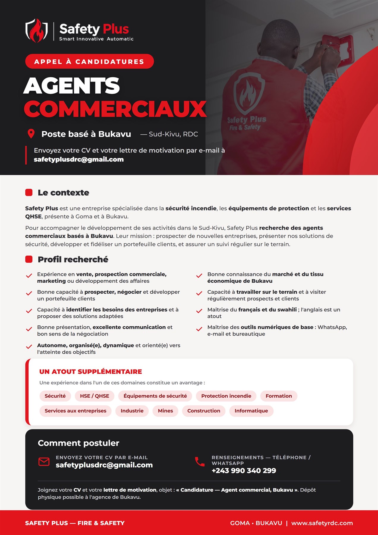 Appel à candidatures — Agents commerciaux